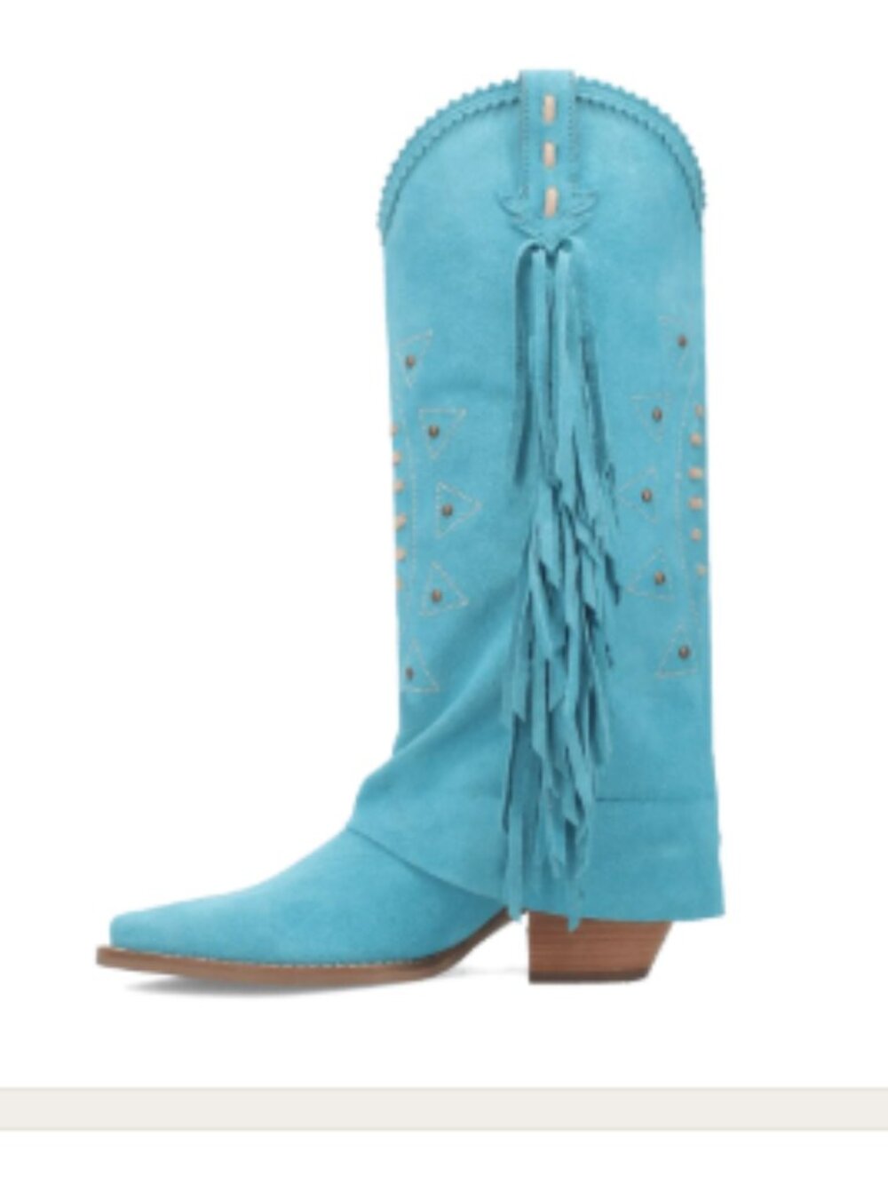 DINGO Suede Spirit Trail Fringe Boots 10T5269 NEW in box Made In Mexico - Picture 3 of 8